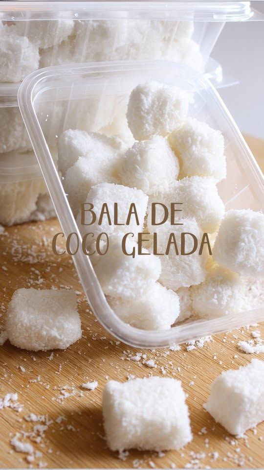 998K views · 13K reactions _ Bala de coco gelada PER-FEI-TA! Ingredientes 500g de açúcar de confeiteiro - R$ 5,25 20g de coco ralado - R$ 0,90 200ml de leite de coco - R$ 3,99 Para envolver 80g de coco ralado - R$